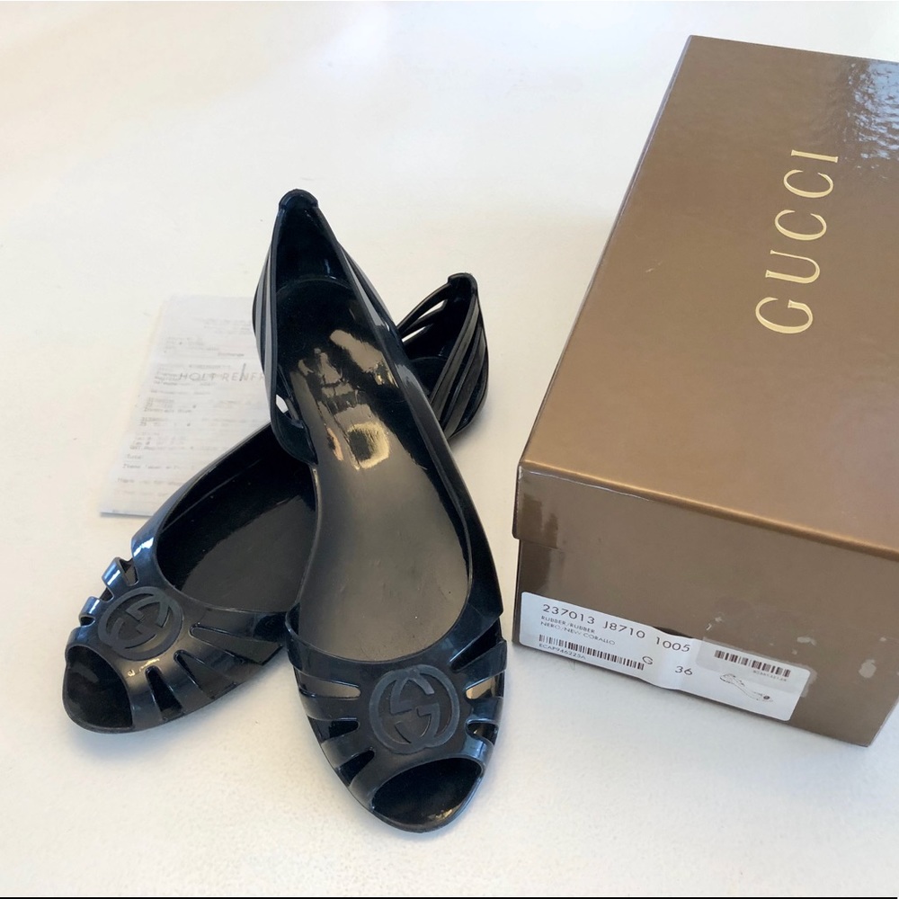 Gucci jelly sandals